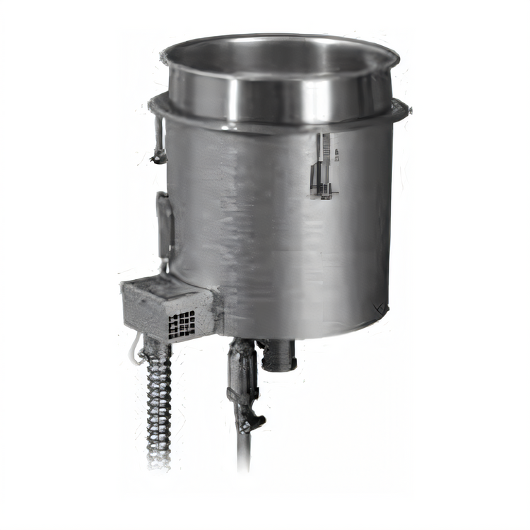 Product image #1 for Hatco HWBI-7QTD Drop-In Round Insulated Heated Well with Drain, 7 Quart