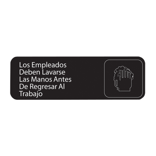 Product image #1 for Vollrath 4531 Health Signage & Messaging
