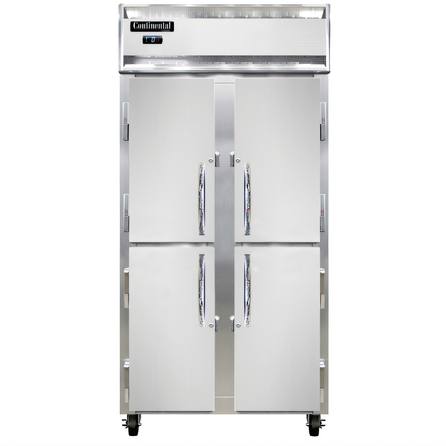 Product image #1 for Continental Refrigerator 2FSENSSHD Slim Line 2-Section Reach-in Freezer with Half-Height Solid Doors