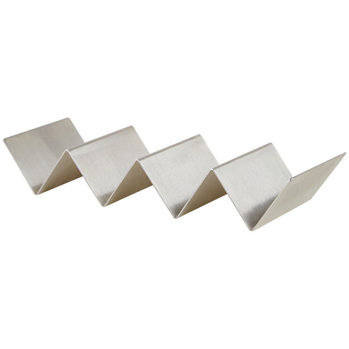 Product image #1 for Winco Stainless Steel Brushed Taco Holder for 3-4 Tacos