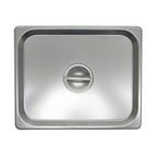 Thumbnail image #1 for Admiral Craft Equipment Corp. CST-H 1/2-Size Solid Flat Lift-Off Steam Table Pan Cover with Recessed Handle, Stainless Steel Case of 576