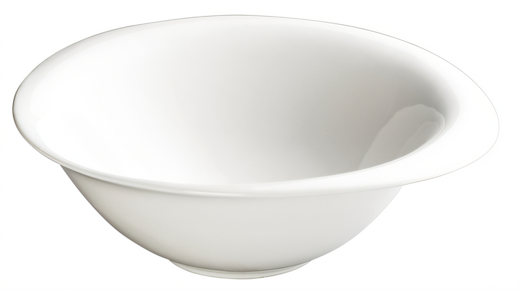 Product image #2 for Winco Ardesia 20 oz 8-Inch Oval Rim Porcelain Asian Soup Bowl, Creamy White, Case of 24