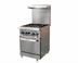 Thumbnail image #1 for IKON Cooking 24-Inch Commercial Natural Gas Range with 4 Open Burners, Static Oven, and Backriser