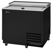 Turbo Air Super Deluxe 36-3/4-Inch Wide Glass Chiller & Froster, 9.74 Cu. Ft., Self-Contained, Side-Mount, Top Sliding Lid