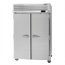 Thumbnail image #1 for Turbo Air PRO Series Pass-Thru Two-Section Reach-In Refrigerator, 50.64 Cu. Ft., Top-Mount Self-Contained, Solid Doors