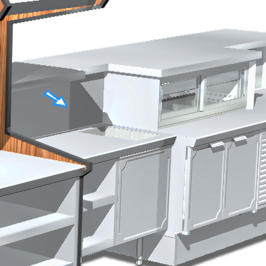 Product image #1 for La Rosa Refrigeration L-90167 Serving Counters
