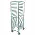 Thumbnail image #1 for Omcan Full-Size Mobile End-Load Aluminum Pan Rack with Curved Top, 20-Pan Capacity