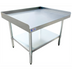 Thumbnail image #1 for Omcan Stainless Steel Equipment Stand with Undershelf and 2-Inch Upturn, 36 x 30 Inches