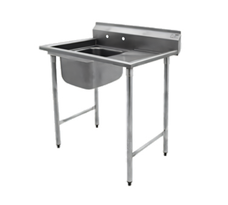 Product image #1 for Eagle Group 412 Series 1-Compartment Stainless Steel Sink with Right Drainboard, 44-7/8 Inch Wide