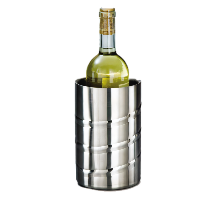 Product image #1 for Swirl Embossed Double-Wall Insulated 1-Bottle Wine Chiller