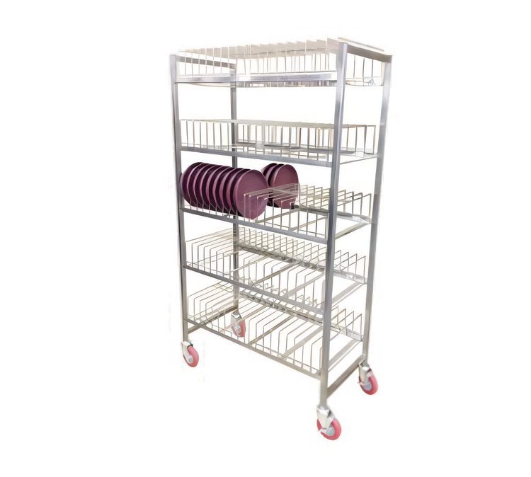 Product image #1 for Carter-Hoffmann BSR270 Stainless Steel Induction Base Drying Rack with Removable Wire Caddy, 270-Base Capacity