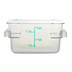 Thumbnail image #1 for 2 Quart Square Clear Polycarbonate Food Storage Container