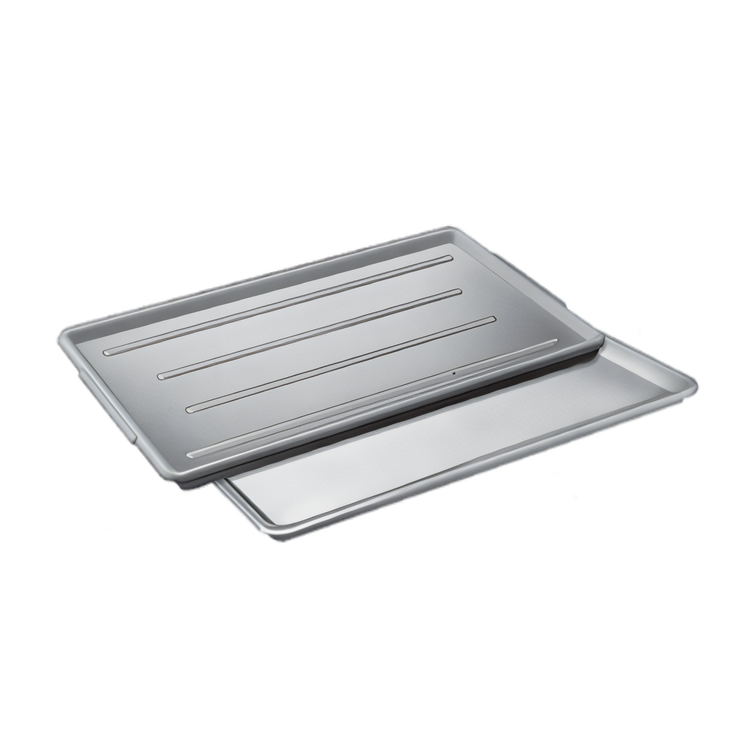 Product image #1 for Channel Manufacturing P1230-W High-Impact Styrene Rectangular Platter Tray — 12.5" x 30" x 0.75", White (Dozen)