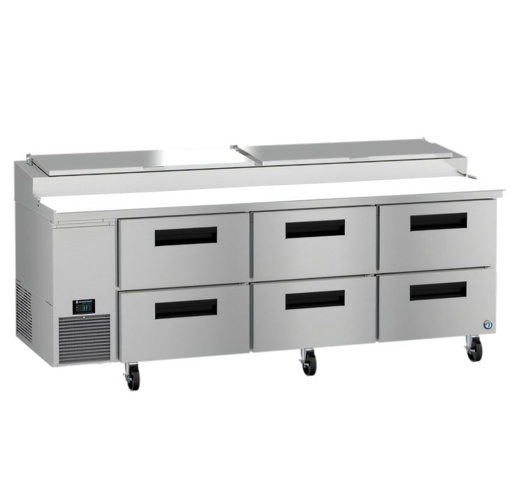 Product image #1 for Hoshizaki Steelheart 93-Inch Pizza Prep Table with 6 Drawers