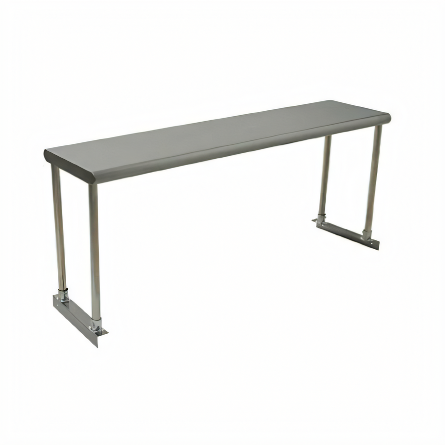 Product image #1 for Eagle Group BlendPort® 48 Inch x 12 Inch Single Deck Table-Mount Stainless Steel Work Table Overshelf