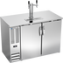 Thumbnail image #1 for Beverage-Air 48-Inch Draft Beer Cooler with Dual Faucet Column and 2-Keg Capacity