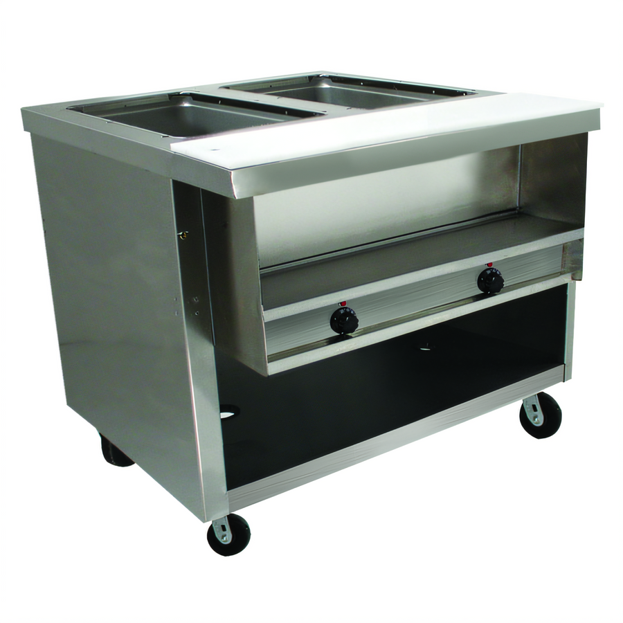 Product image #1 for Advance Tabco Heavy Duty Electric Sealed Well Hot Food Table with Enclosed Base, 2 Wells, 120V