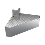 Thumbnail image #1 for Krowne Royal Series KR24-DFC90 Stainless Steel 90° Underbar Corner Filler with Perforated Drainboard Top, 24-Inch Deep, One Leg
