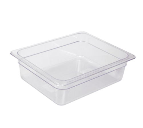 Product image #1 for Crestware Half-Size Clear Polycarbonate Food Pan, 2-1/2 Inch Deep