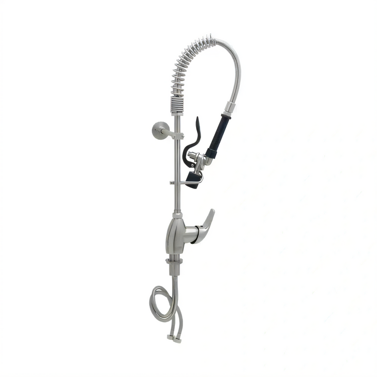 Product image #2 for T&S Brass Mini Pre-Rinse Faucet Unit, Single Hole Deck Mount, 12-Inch Riser, 24-Inch Hose