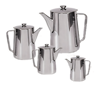 Admiral Craft Deluxe Stainless Steel Beverage Server, 70 oz, Straight Gooseneck Spout