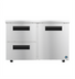 Thumbnail image #1 for Hoshizaki Steelheart 48-Inch Two-Section Undercounter Low Profile Refrigerator with One Door and Two Drawers