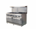 Thumbnail image #1 for IKON Cooking 60-Inch Natural Gas Commercial Range with 6 Burners, 24-Inch Radiant Broiler, and 2 Standard Ovens