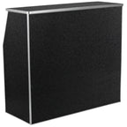 Thumbnail image #1 for Flash Furniture XA-BAR-48-MAR-GG 4-Foot Foldable Portable Bar, Black Marble Laminate, Removable Aluminum Top