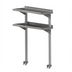 Thumbnail image #1 for John Boos Double Cantilevered 16-Gauge Stainless Steel Overshelf with Rear Riser, 120 Inch x 12 Inch