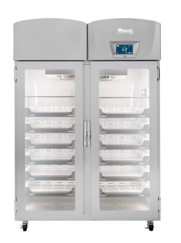 Product image #1 for Migali EVOX-2RG-PH Medical-Grade Double Glass Door Reach-In Refrigerator, 44.9 Cu. Ft., Self-Contained, Top Mounted