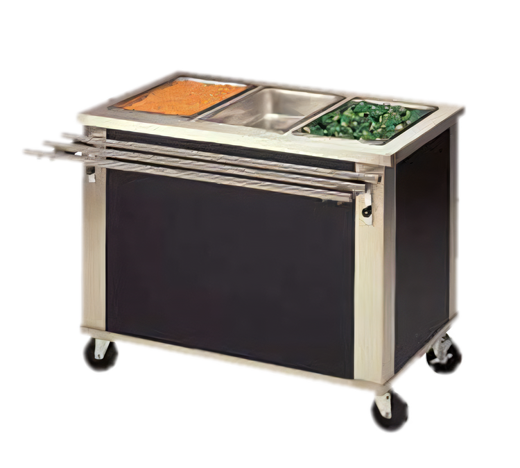 Product image #1 for DineXpress DXP2HF 2-Well Electric Mobile Hot Food Counter