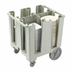 Thumbnail image #2 for Cambro Versa 4-Column Dish Caddy for 11-1/4 Inch Round or 9-1/2 Inch Square Plates, Speckled Gray