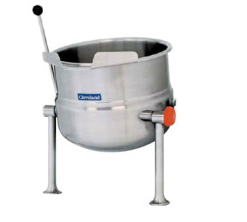 Product image #1 for Cleveland Range 6-Gallon Direct Steam Tilting Kettle with 2/3 Steam Jacket and Equipment Stand