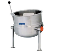 Cleveland Range 6-Gallon Direct Steam Tilting Kettle with 2/3 Steam Jacket and Equipment Stand