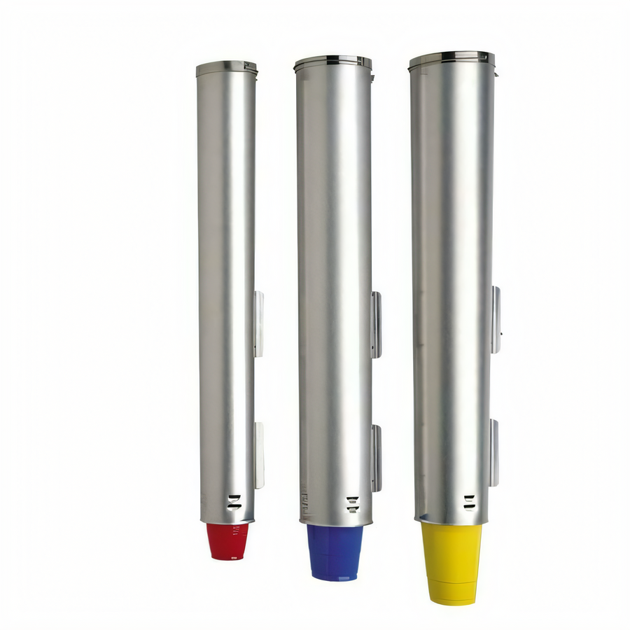 Product image #1 for Dispense-Rite Adjustable Pull-Type Stainless Steel Cup Dispenser, 25-1/2 Inch Tube