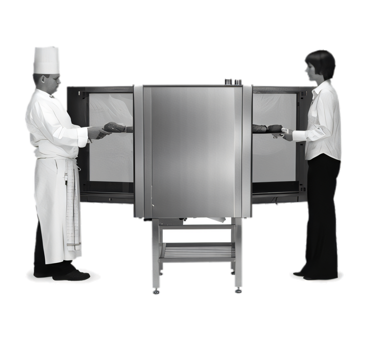 Product image #1 for Blodgett Invoq 6-1/1 GN Pass-Through Electric Countertop Combi Oven Steamer with Boiler and Injection Steam