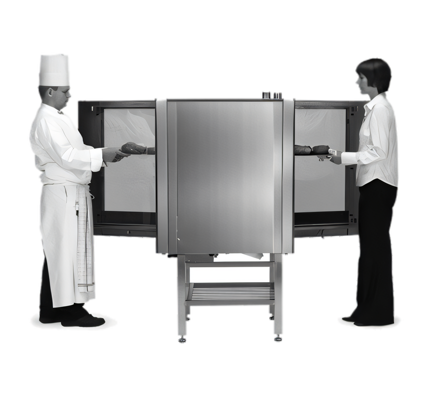 Product image #1 for Blodgett Invoq 6-1/1 GN Pass-Through Electric Countertop Combi Oven Steamer with Boiler and Injection Steam
