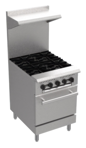 Product image #1 for Serv-Ware 24-Inch Natural Gas Range with Four Open Burners and Standard Oven