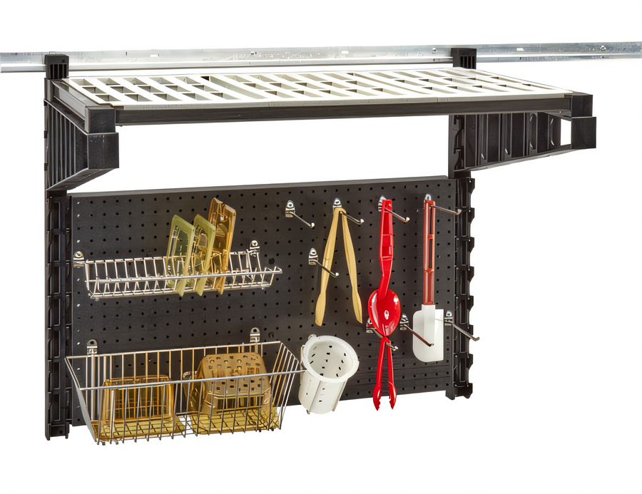 Product image #1 for Cambro Camshelving Elevation Wall-Mounted Sink Station Starter Kit, 18 x 36 x 30-1/4 Inch, Black