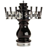 Braumeister Single-Column Countertop Glycol-Cooled 8-Faucet Ceramic Draft Beer Tower