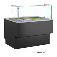 Structural Concepts Grocerant Inline Service Refrigerated Display Case, 76 Inch, Remote Refrigeration, Single-Deck, 5-Pan Capacity