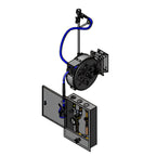 Thumbnail image #1 for T&S Brass B-7122-C01WS5 Wall-Mount Open Stainless Steel Retractable Hose Reel Control Unit with 30 ft 3/8 in Heavy-Duty Hose