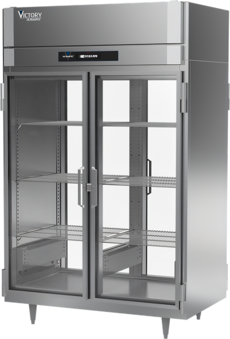 Product image #1 for Victory UltraSpec Pass-Thru Glass Door Warming Cabinet, 2-Section, 48 Cu. Ft., Standard Depth