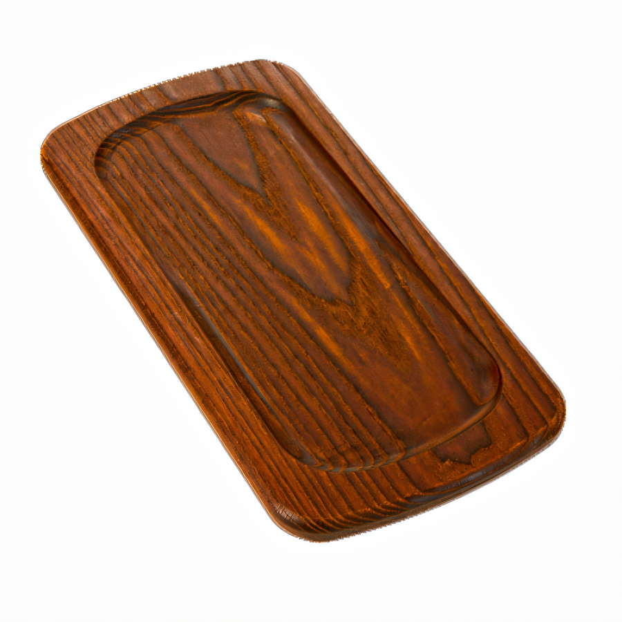 Product image #1 for American Metalcraft Rectangular Rimmed Ash Wood Serving Board, 14 x 7 Inches