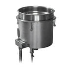 Thumbnail image #1 for Hatco HWBI-11QTD Drop-In Insulated Heated Well, 11-Quart Round, Stainless Steel, Thermostatic, Wet or Dry, with Drain