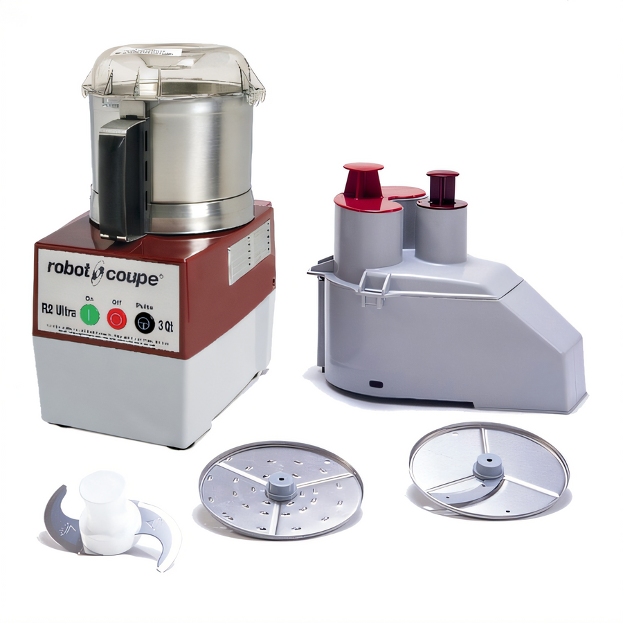 Product image #1 for Robot Coupe R2U Ready Commercial Combination Vegetable Prep Machine and Food Processor with 3-Liter Stainless Steel Bowl