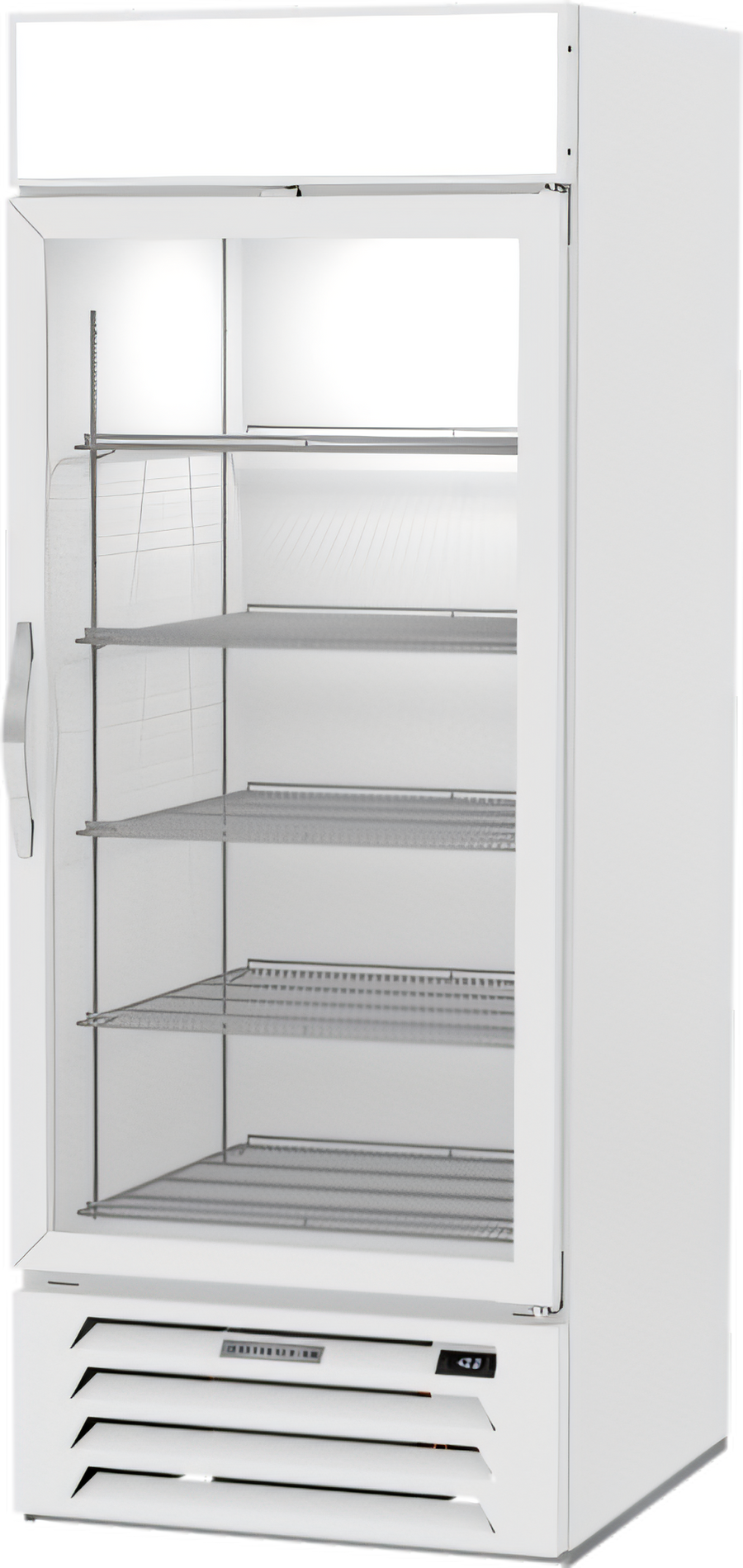 Product image #1 for Beverage-Air MarketMax™ 1-Section Reach-In Freezer Merchandiser, Triple-Pane Hinged Glass Door, 25.97 Cu. Ft., Bottom-Mount, White
