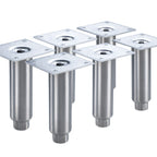 Thumbnail image #1 for Krowne BS-101 6-Inch Stainless Steel Leg Set for Back Bar Coolers, Set of 6