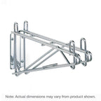 Thumbnail image #1 for Metro Super Erecta 2WD21S Double Direct Wall-Mount Shelf Support, Stainless Steel, for 21-Inch-Deep Shelves