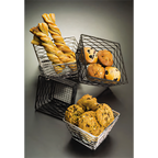 Thumbnail image #1 for American Metalcraft Birdnest BNRB46C Chrome-Plated Square Wire Serving Basket/Riser, Invertible, 6-Inch Top x 4-Inch Bottom Case of 36